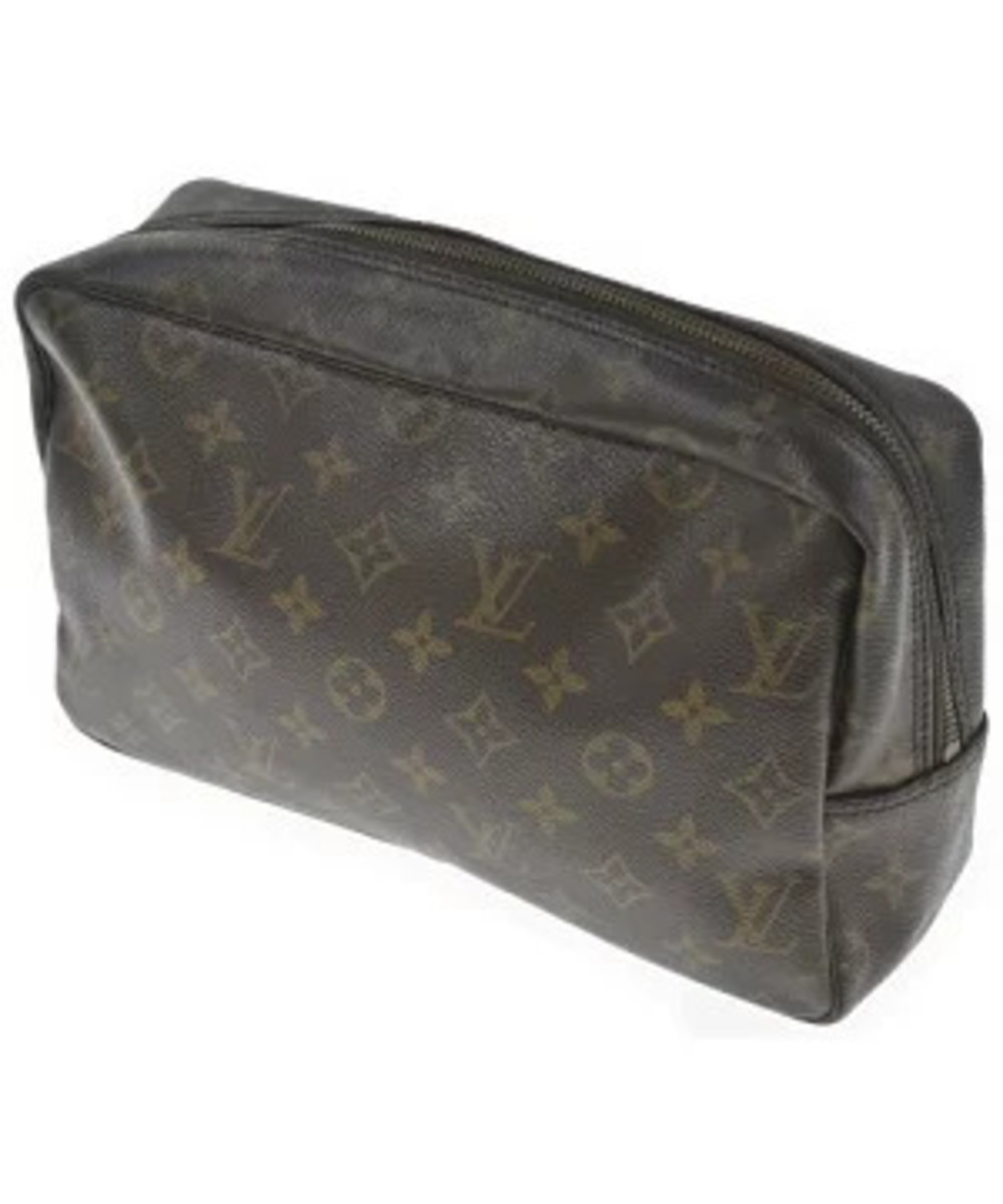 LOUIS VUITTON Pouch Clutch Brown All over